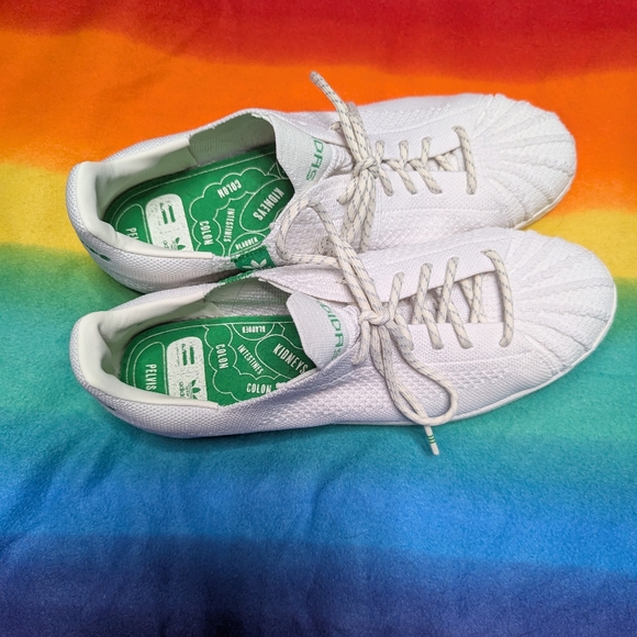 Adidas Pharrell x Superstar Primeknit White Sz: 12 NWOT - Picture 2 of 4